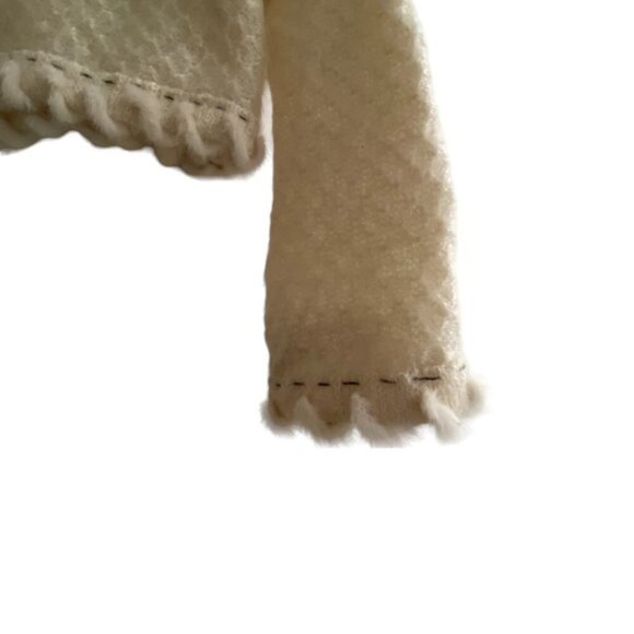 Andrea Rosetti Italian Mohair Blend Cream Sweater size 8 - Picture 7 of 8